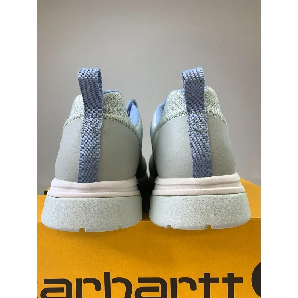 Carhartt Womens Force Nano Safety Toe Sneakers Gray Blue Lace-Up Work Shoe Sz 9M